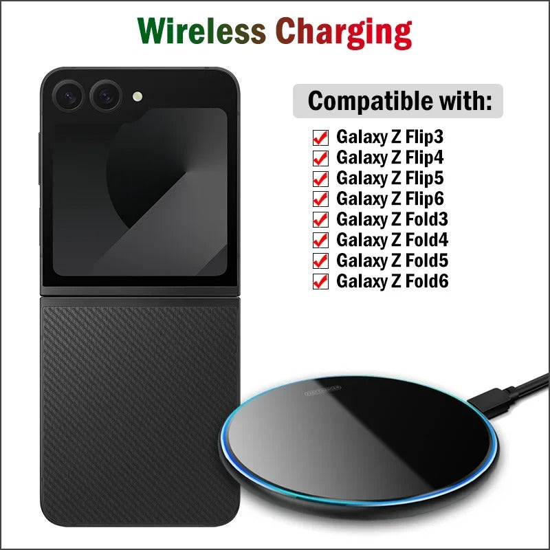 15W Fast Wireless Charger for Samsung Galaxy Z Flip 6 5 4 3/Z Fold 6 5 4 3/S22 S23