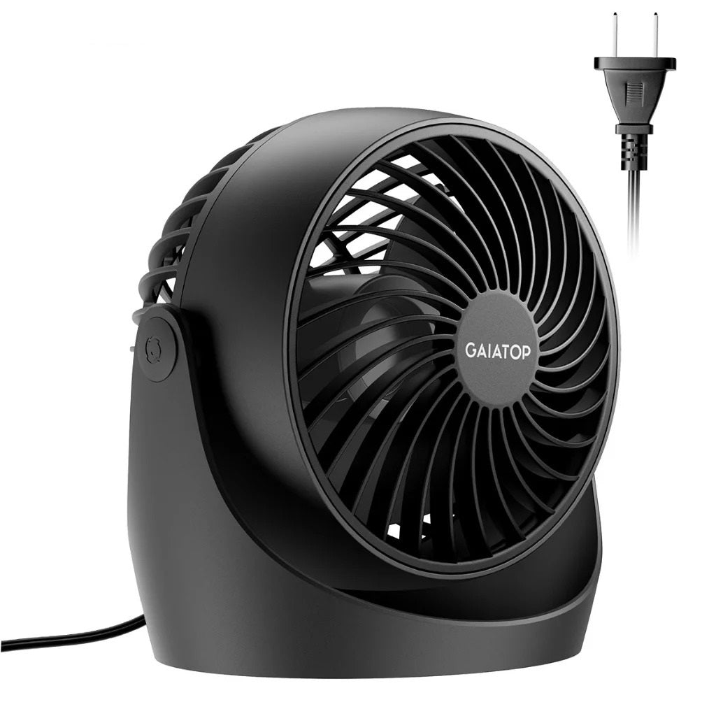 fan for bedroom strong airflow quiet desktop air circulator fan for whole room 360°