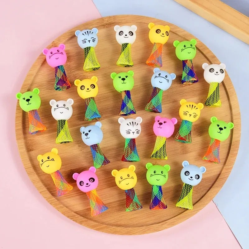 10pcs Creative Animal Jumping Doll Toys