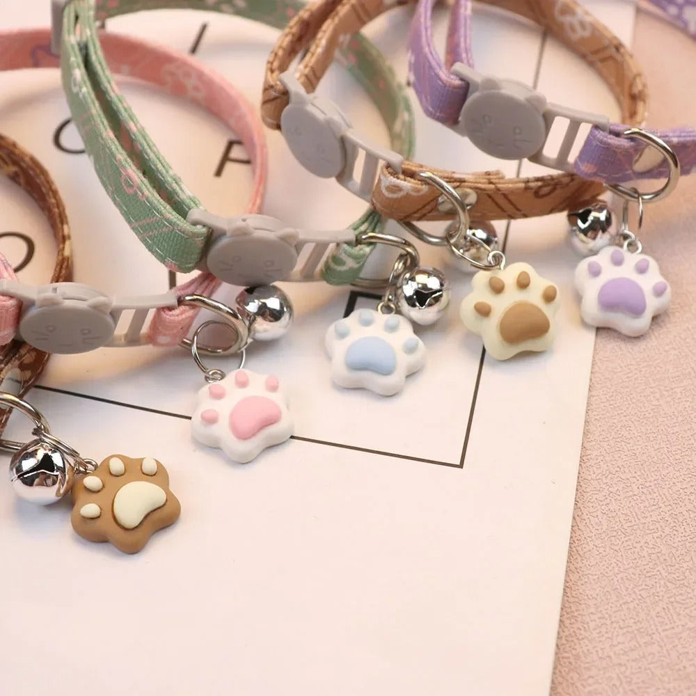 Cute Neck Pet Collar with Bell for Small Dogs Puppy Kitten