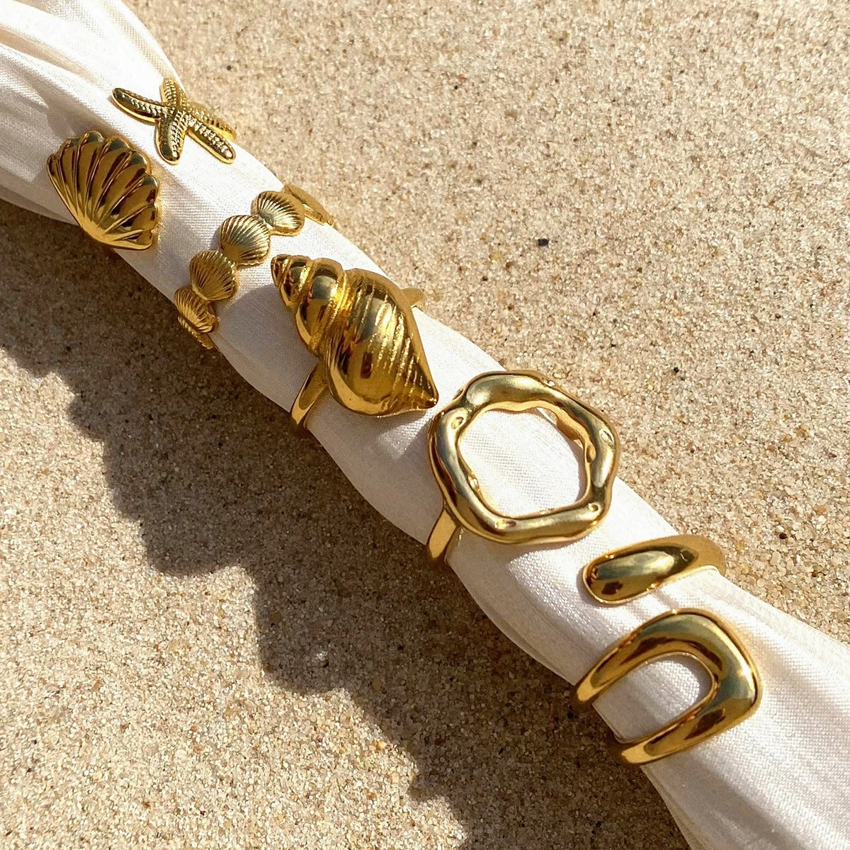 Top Quality Geometric Wide Stainless Steel Ring