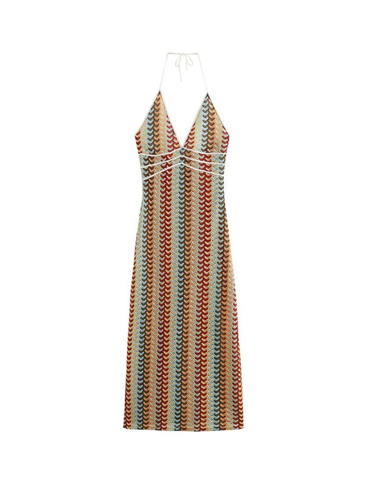 Deep V-neck Summer Dresses For Women Sexy High Waisted