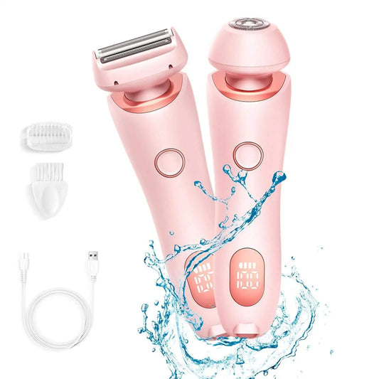 Electric Razors for Women 2 In 1 Bikini Trimmer Face Shaver