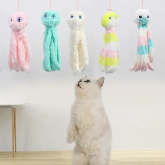 Cat Octopus Toy Cute Door Plush Elastic