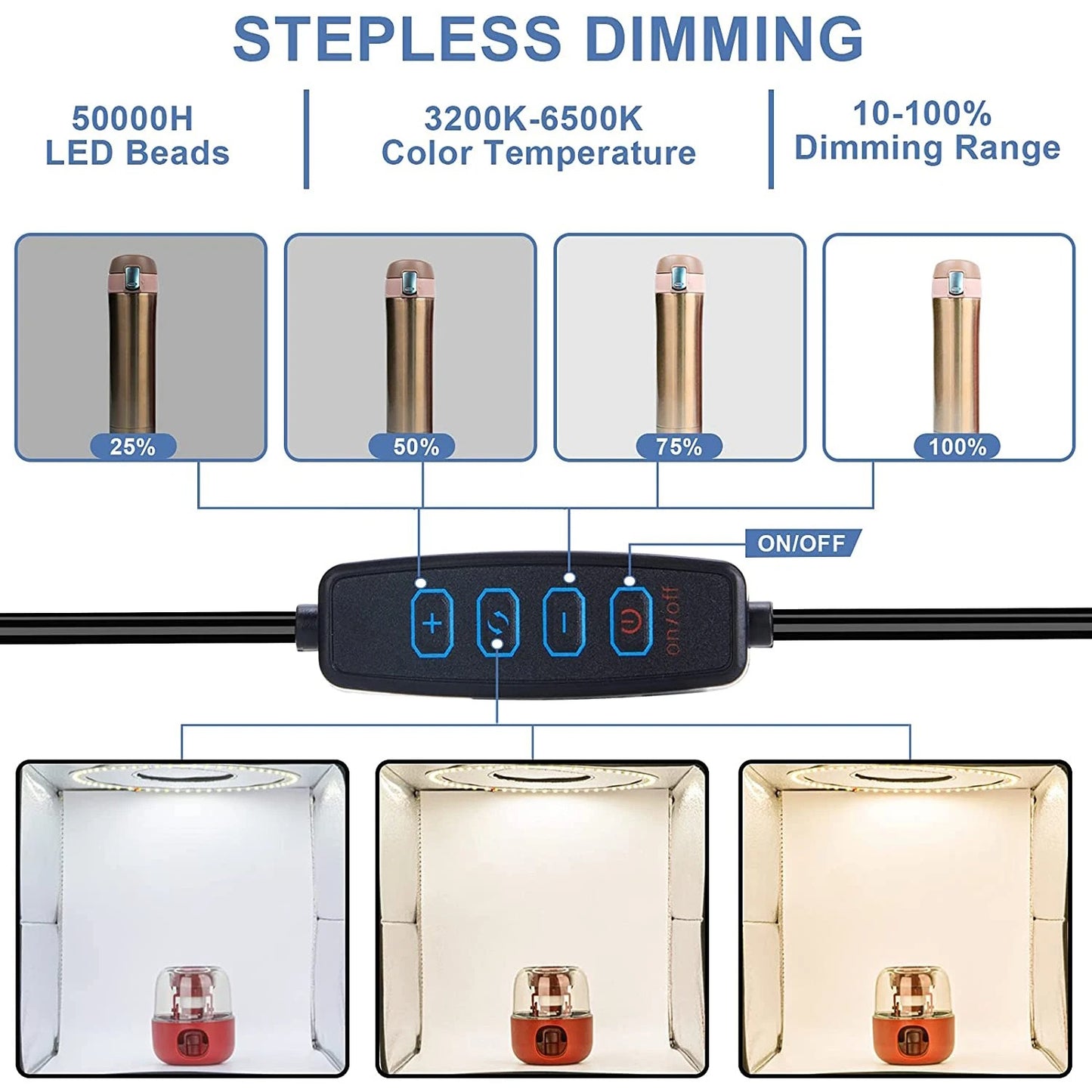 30cm 12in Photo Studio Light Box Photography Adjustable