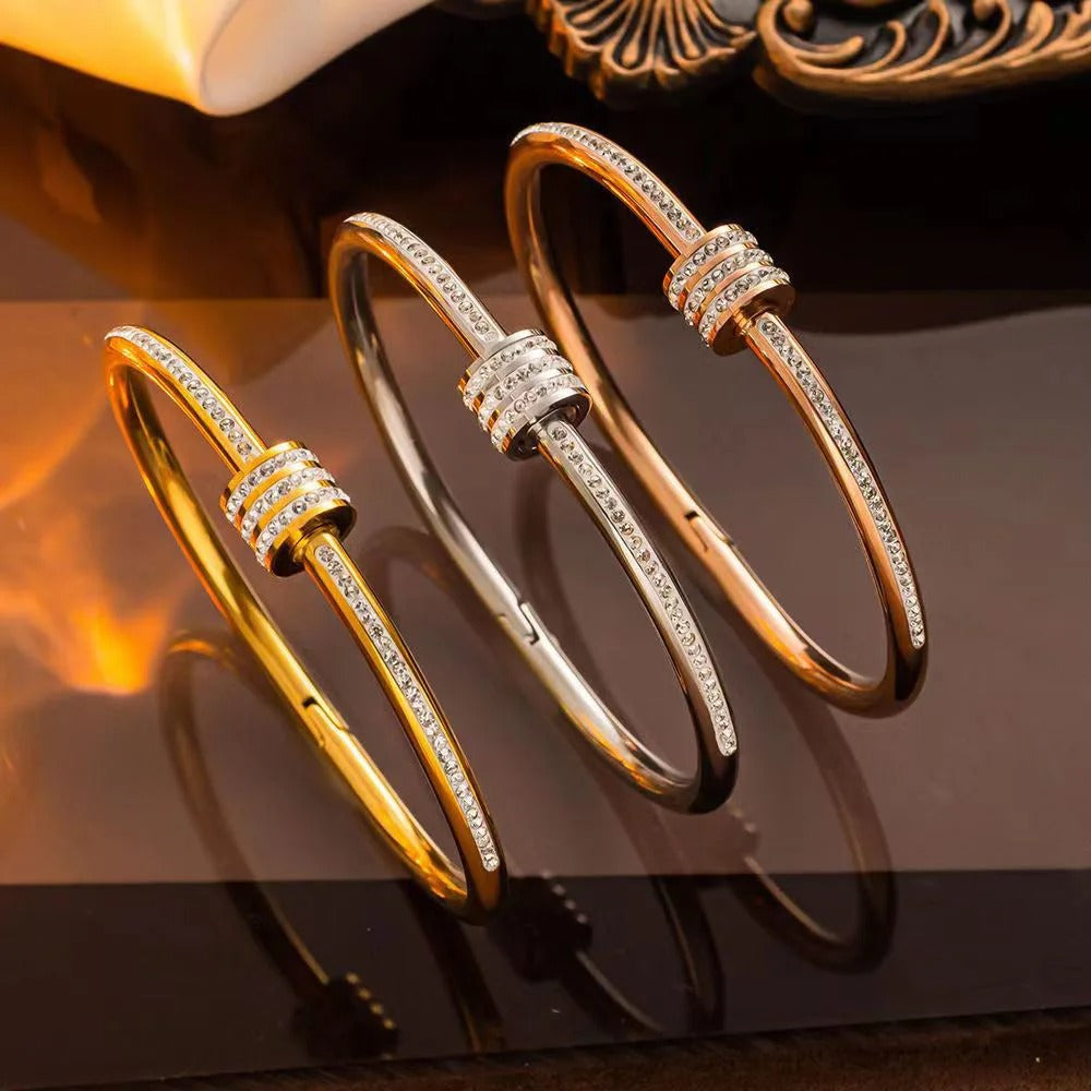 Stainless Steel Gold Plated Luxury Handmade
