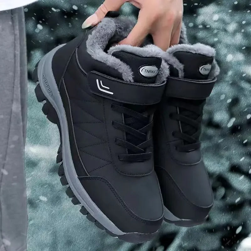 Thick Bottom Dad Shoes Winter Warm Fleece Lined Old Beijing Snow