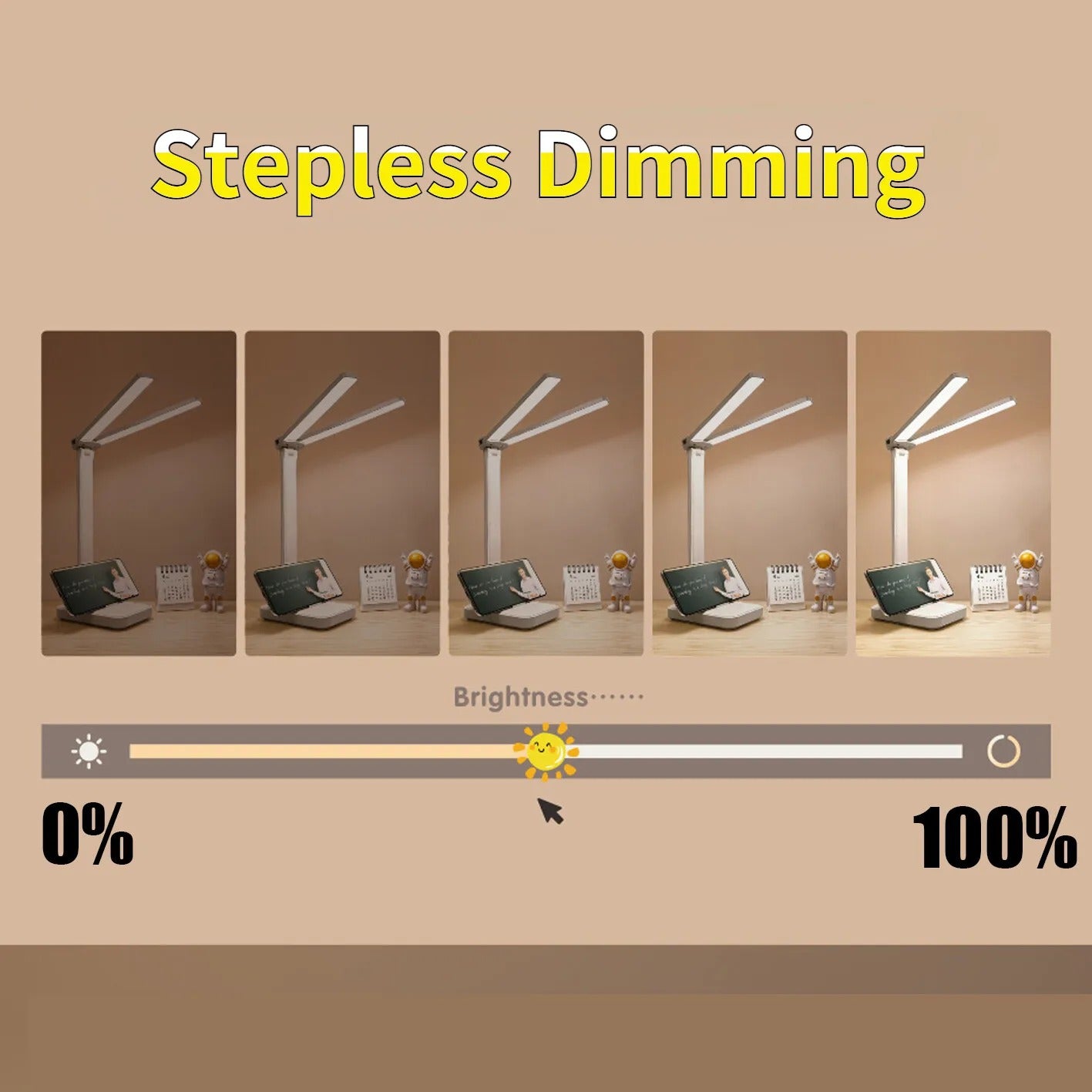 LED Desk Lamp USB Rechargeable Table Lamp