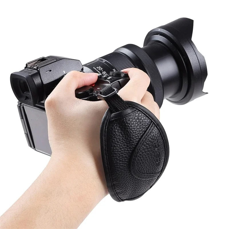Leather Hand Strap for DSLR Cameras Suitable for Nikon Canon