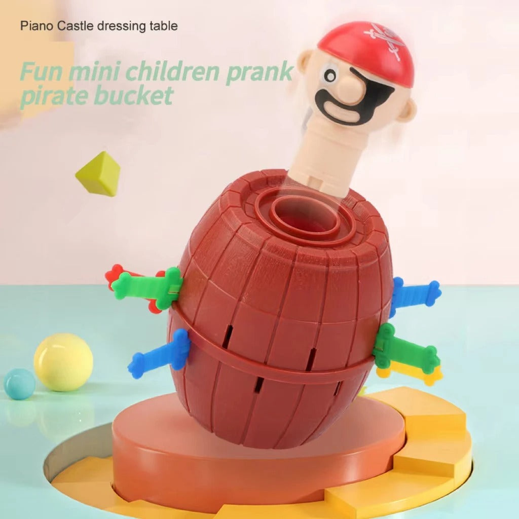 Mini New Funny Pirate Barrel Toys Lucky Game Jumping Pirates