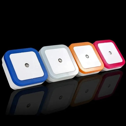 Wireless Sensor LED Night Light EU Plug Mini Square Night Lights