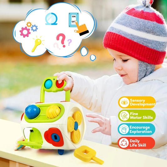Montessori Busy Cube Toys for Toddler Sensory Activities