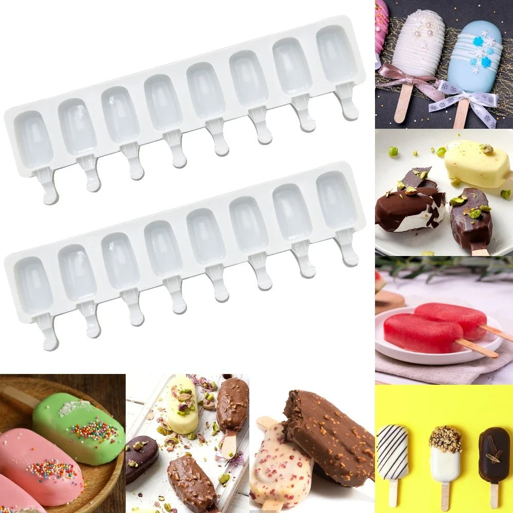 8 Hole Silicone Ice Cream Mold Magnum Silicone Mold