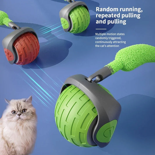 Speedy Tail 2.0 Interactive Cat Toy Rechargeable Electric Rolling Ball