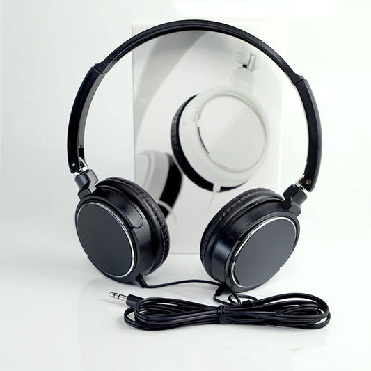 Universal 3.5mm Wired Computer Headphone Foldable Portable