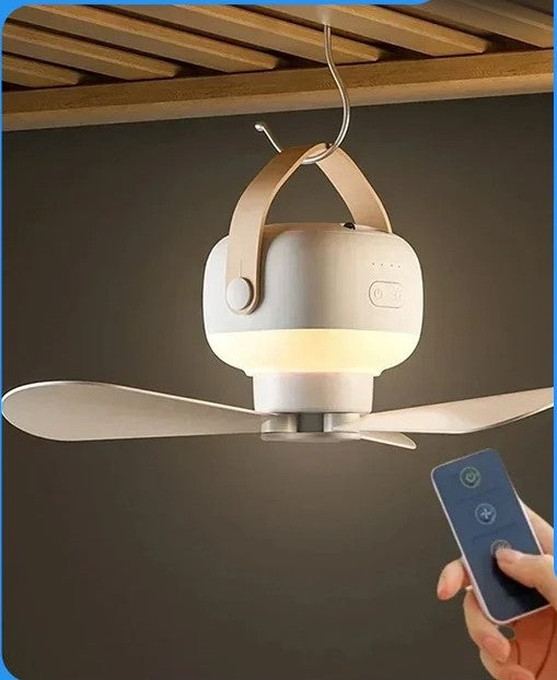 Portable Ceiling Fans Outdoor Camping Fan Tent Ventilator Cooler Rechargeable Electric