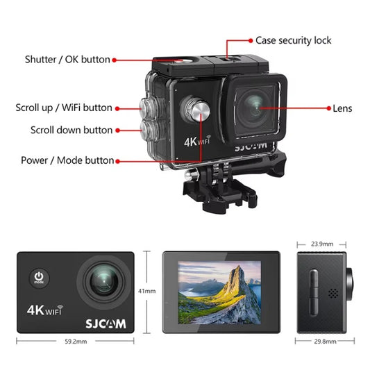 Air Action Camera with 4K Video 30M Waterproof