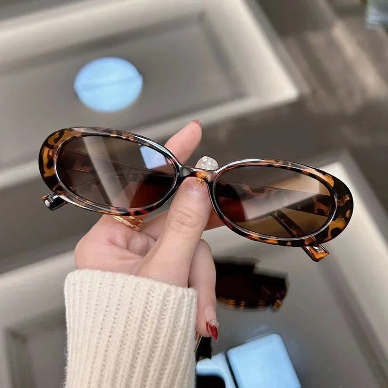 New Oval Vintage Sunglasses Women