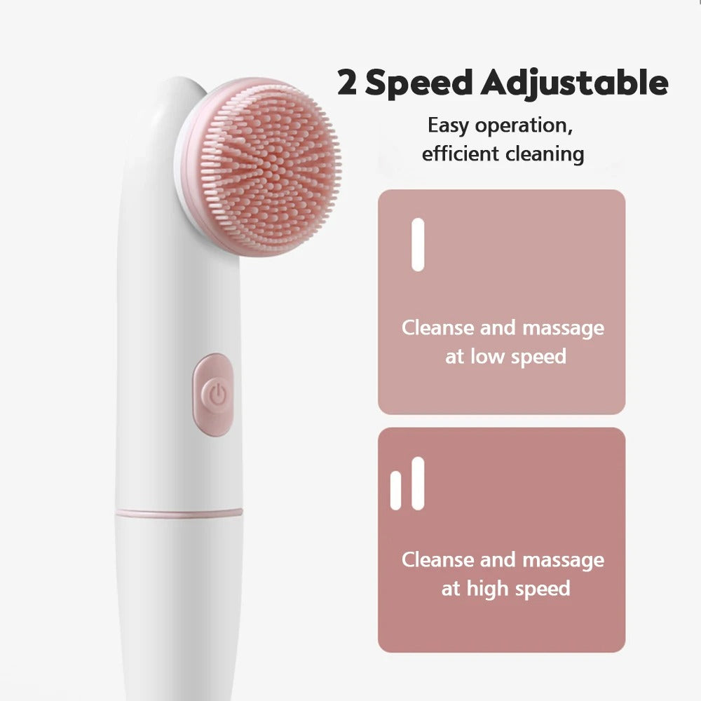 Electric Facial Cleanser Battery Powered Waterproof