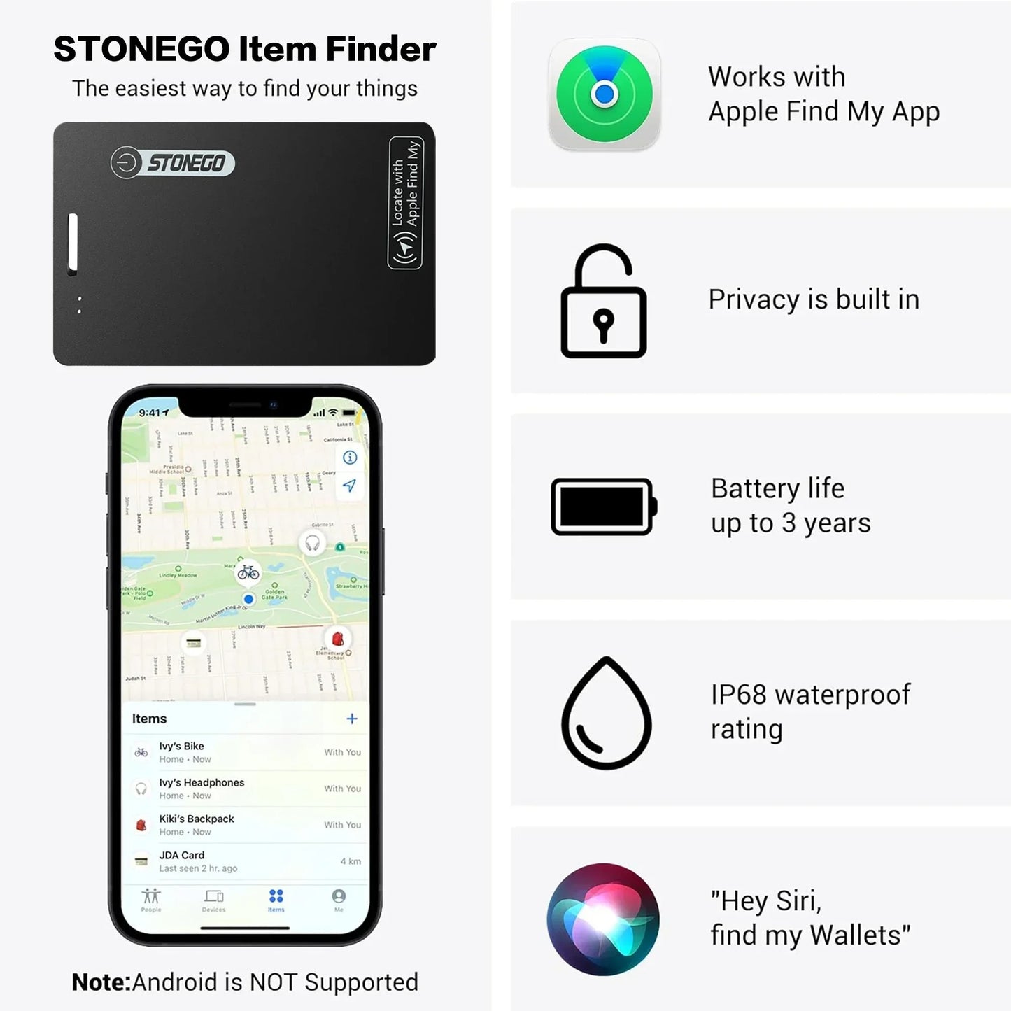 Wallet Anti-loss Card Location Tracking Smart