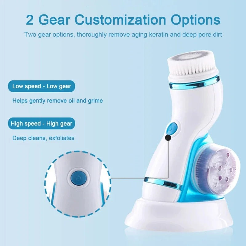 4 In 1 Electric Facial Cleansing Brush Massage