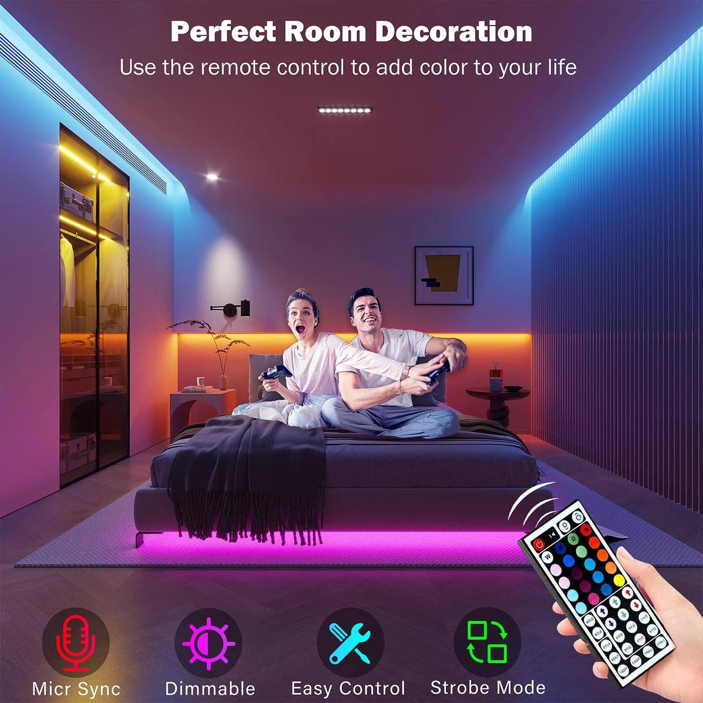 RGB Led Strip Lights 20m Led Room Light