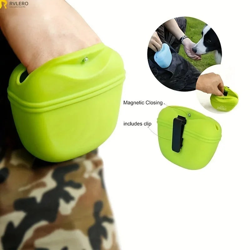 Pet Feeding Bag Training Dog Food Pocket Portable Silicone