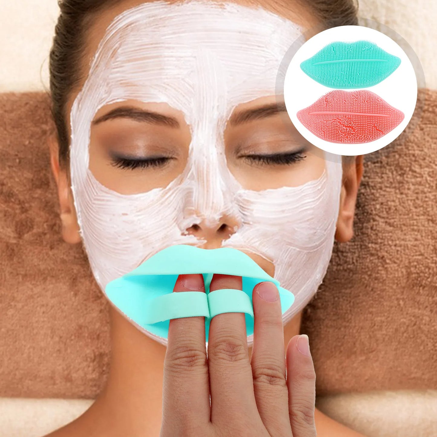 3Pcs Lip Brush Facial Cleansing Brushes For Care Tools