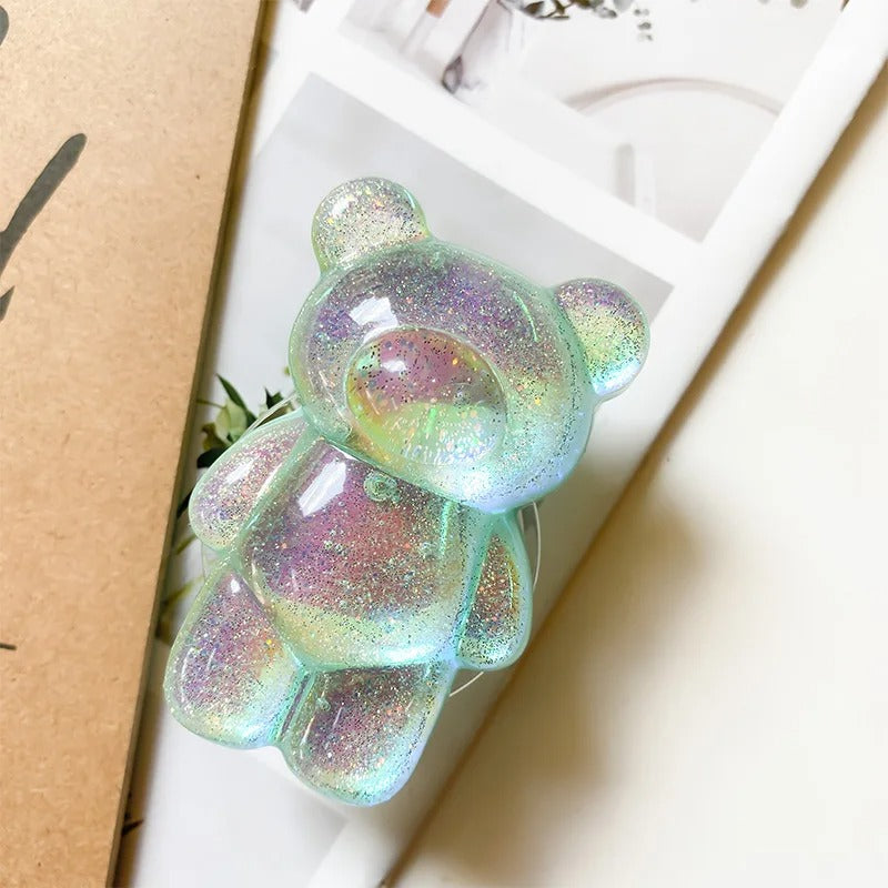 Glitter Bear Phone Holder Grip Bracket for iPhone Samsung Xiaomi