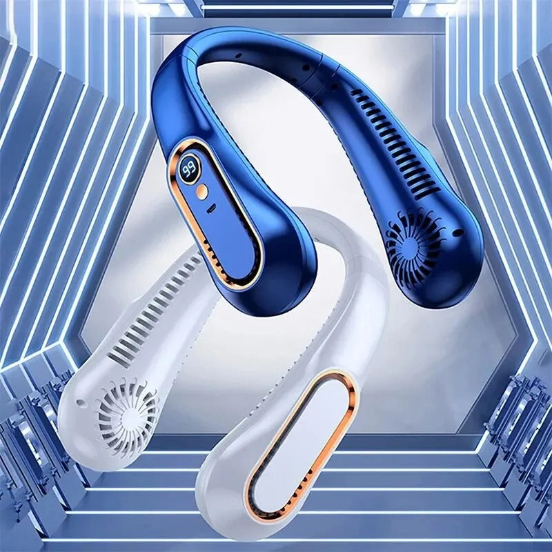 Neck Bladeless Fan Mini Ultra Long Life Portable Lazy Silent Fan Usb Charging