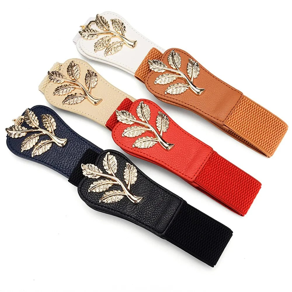 Women's Waist Cover Fashionable Gold Leaf
