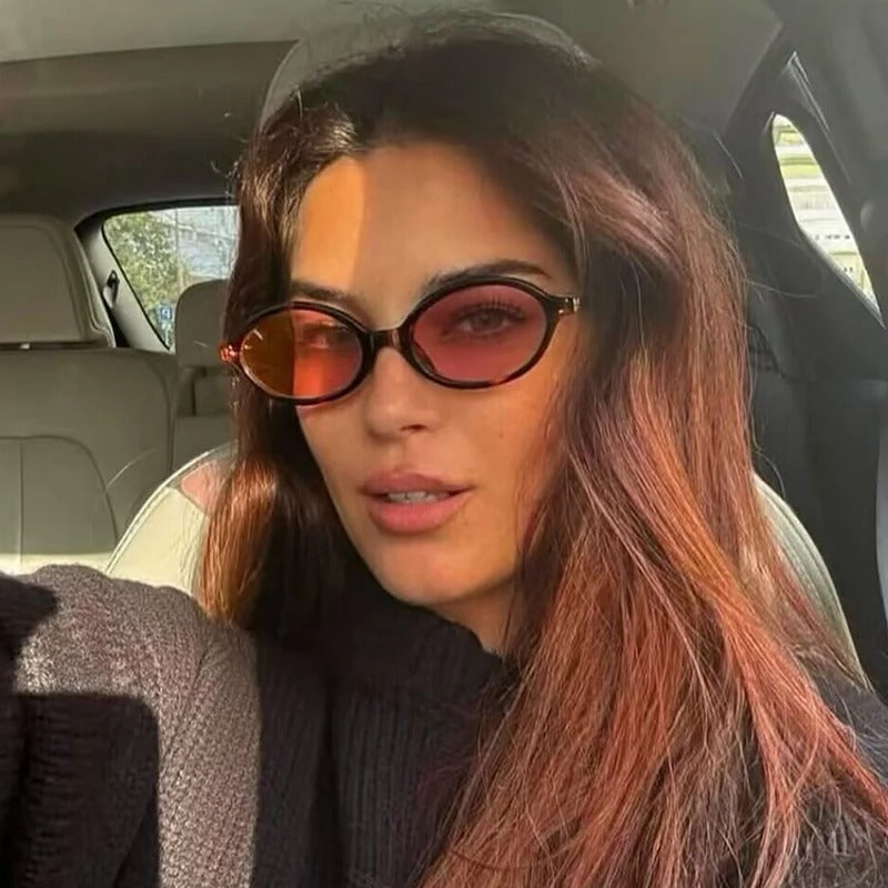 Fashion Oval Simple Literary Sunglasses Women