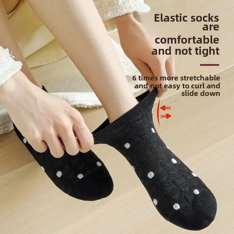 Women's Cotton Socks Spring Summer Thin Boat Socks