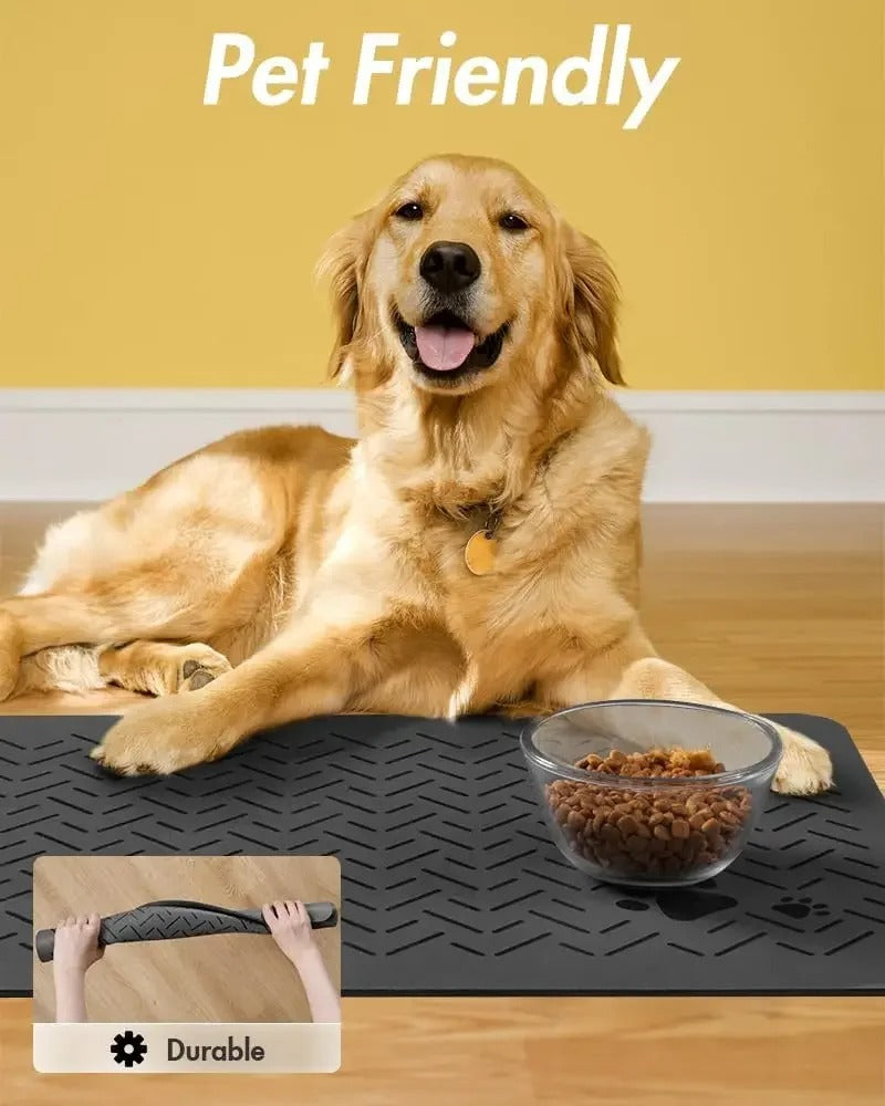 Absorbent Pet Feeding Mat-No Stains Quick Dry Dog Mat