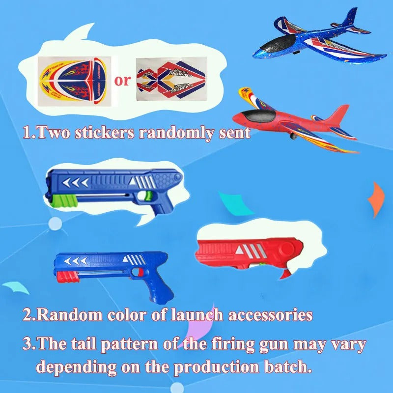 34cm Foam Plane Launcher Outdoor Toy for Boys