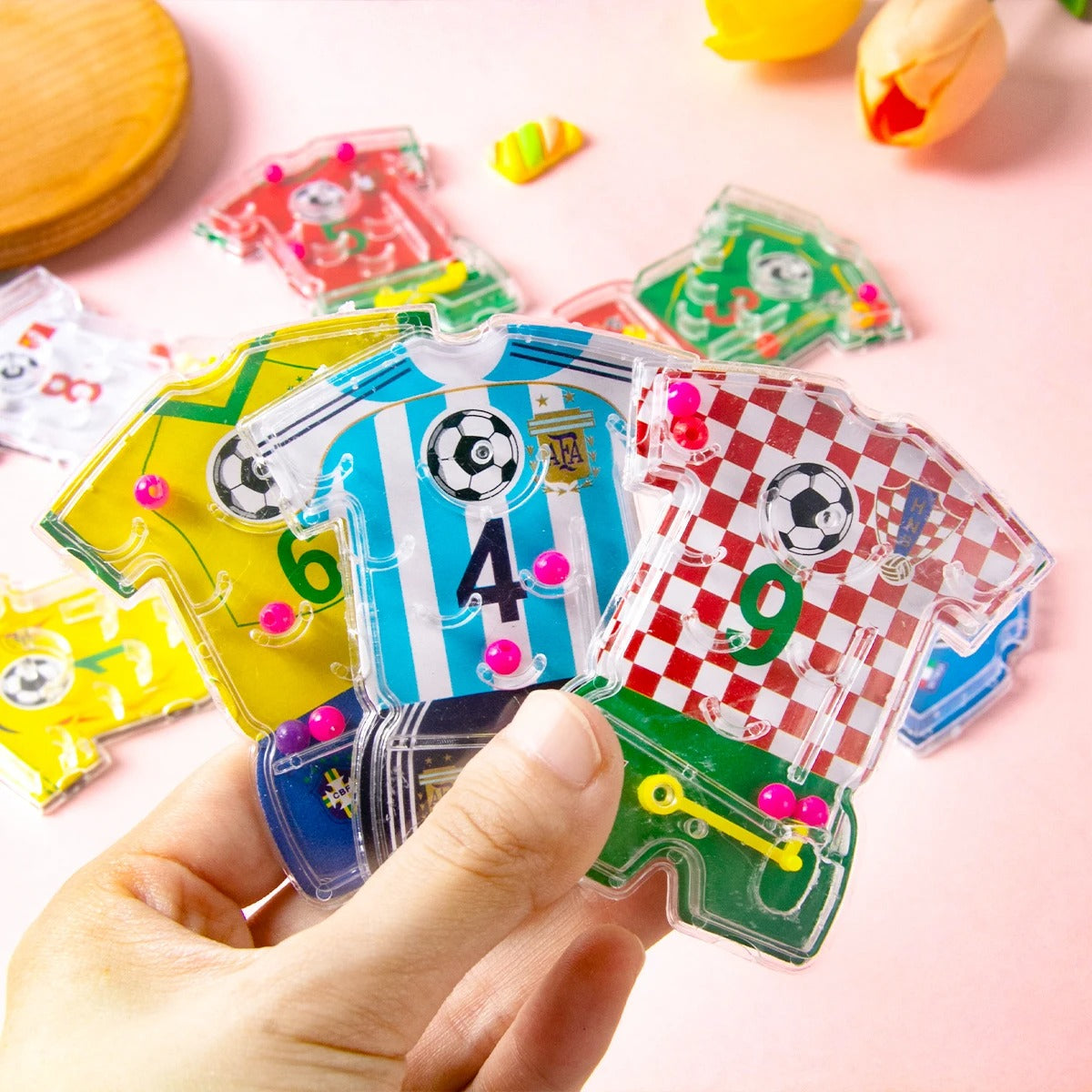 10pcs Soccer Maze Toy Football Theme Pinball Game Kids
