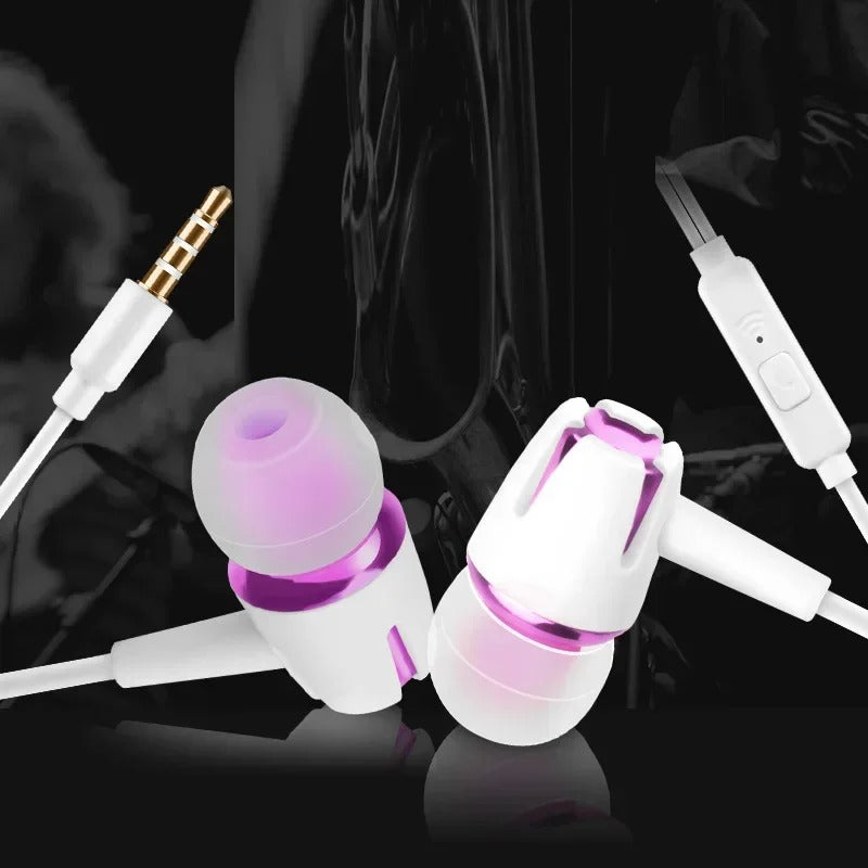 Universal 3.5mm Wired Noise Cancelling Stereo In-ear Earphone