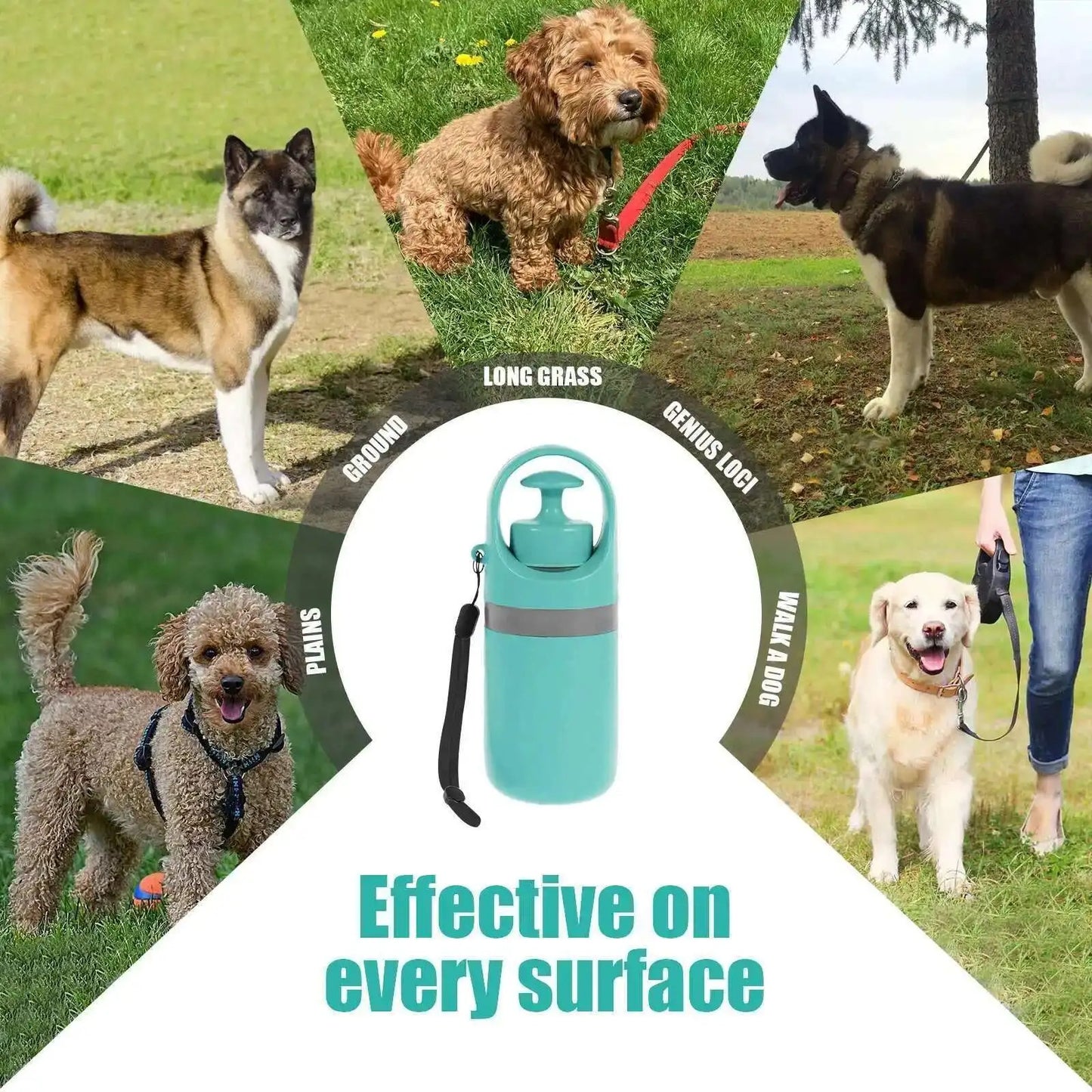 Portable Dog Pooper Scooper Outdoor Pet Waste Pick-up Cleaner