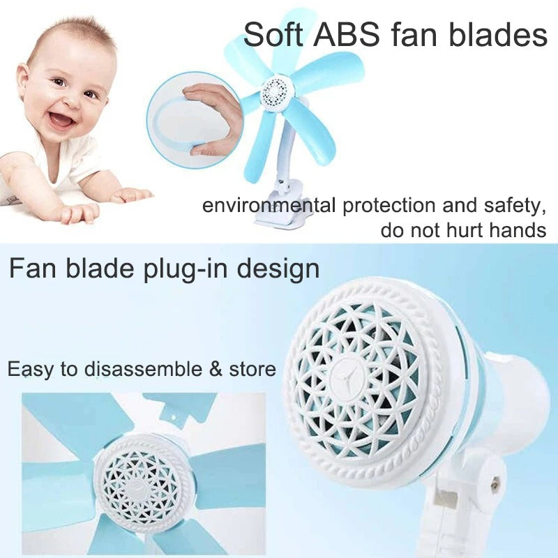 Home Desktop Clip Fan Mini Electric Wall Mounted Office Clamp Cooling Fans