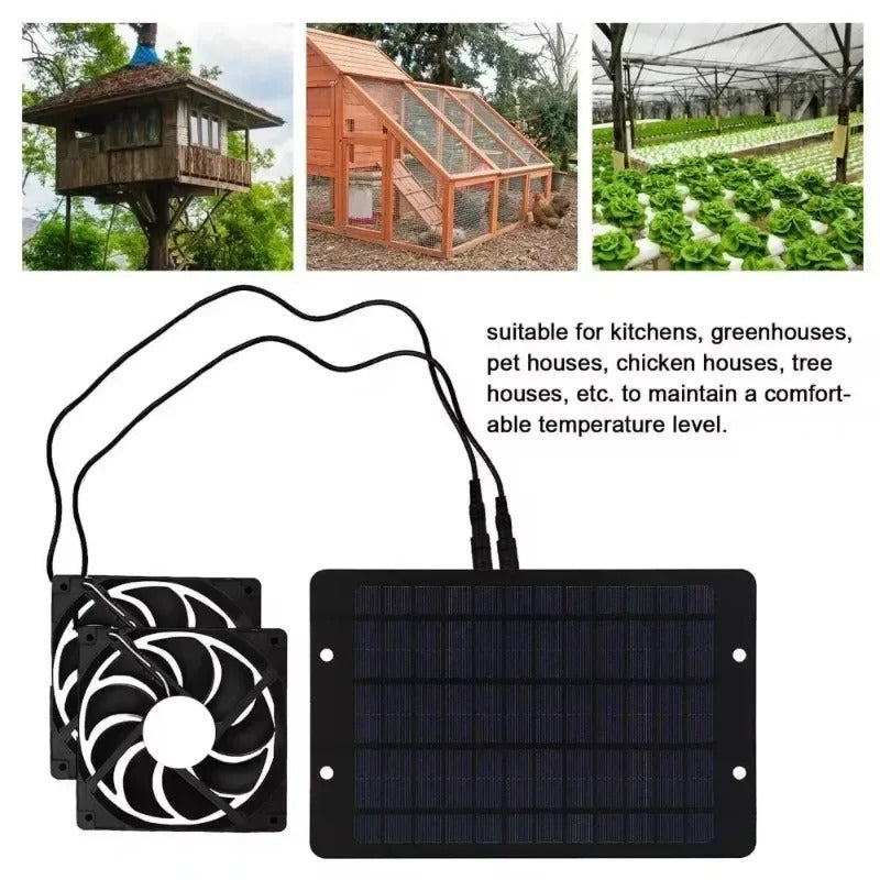 2025 Solar Exhaust Fan Portable 10W 12V 10 inch Solar Exhaust Fan Air Extractor for