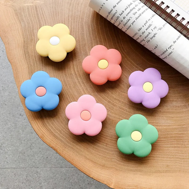 Cute Colorful Flowers Foldable  Phone Finger Ring Grip