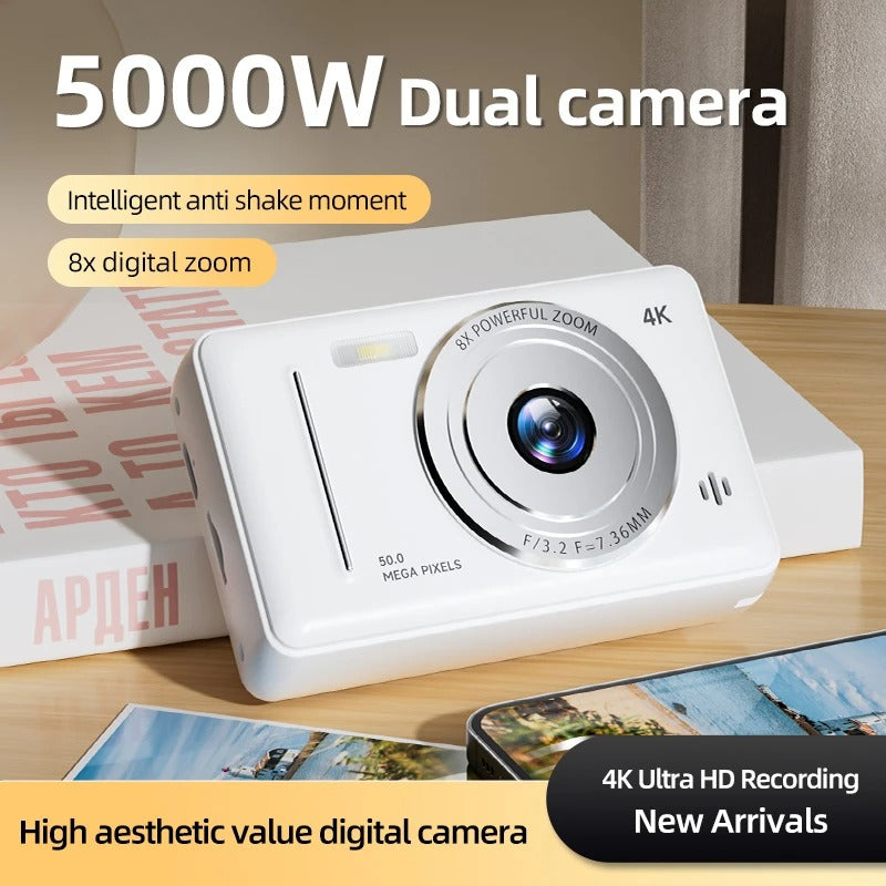 4K Digital Camera Dual Camera Flash 50 Million HD