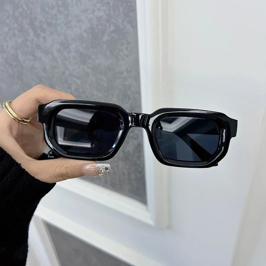 Luxurious Rectangle Sunglasses Women Fashion Designer