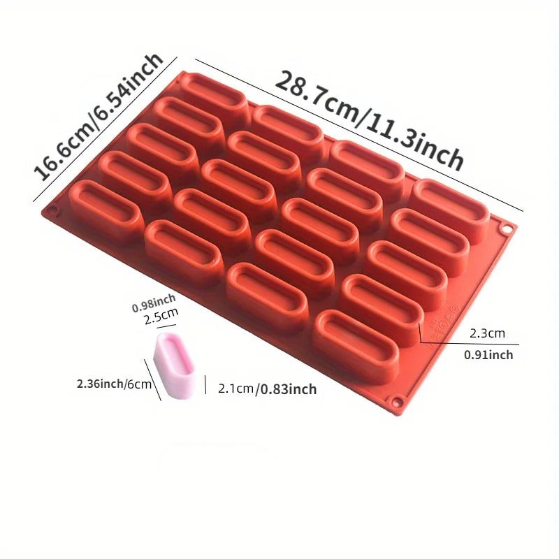 20Cups Silicone Mousse Cake Baking Mold Candy Mould