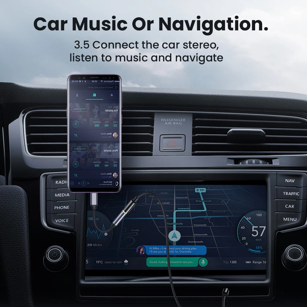 For iPhone To 3 5 MM Jack AUX Cable Adapter For iPhone