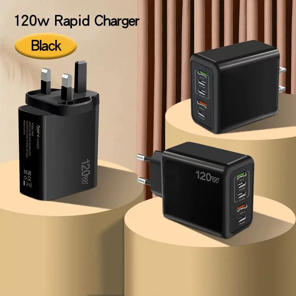 PD 5 Port USB Charger Fast Charging Type C