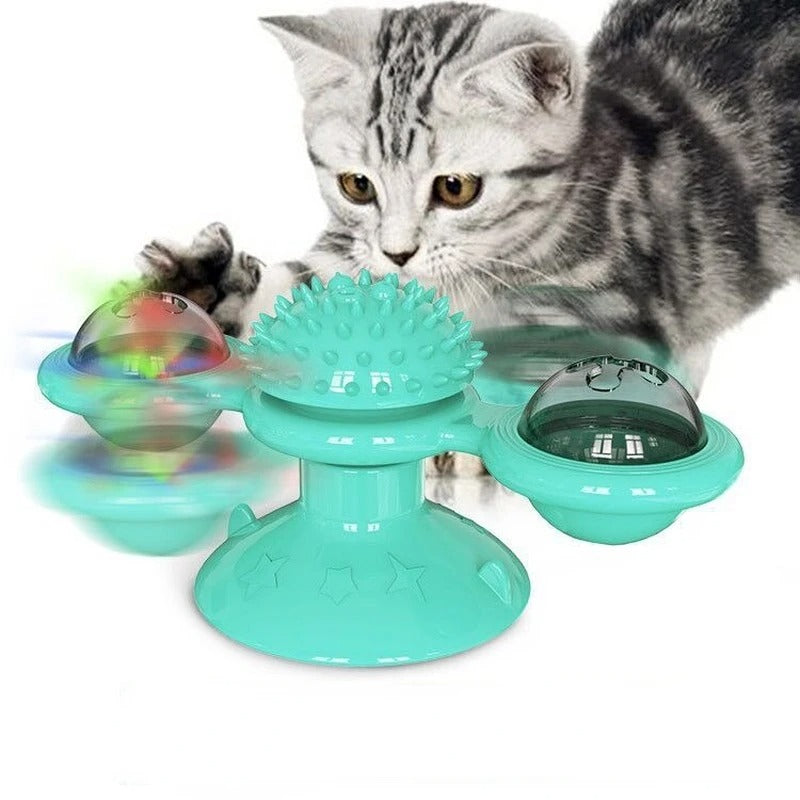 Windmill Cat Toy Interactive Pet Toys for Cats Puzzle