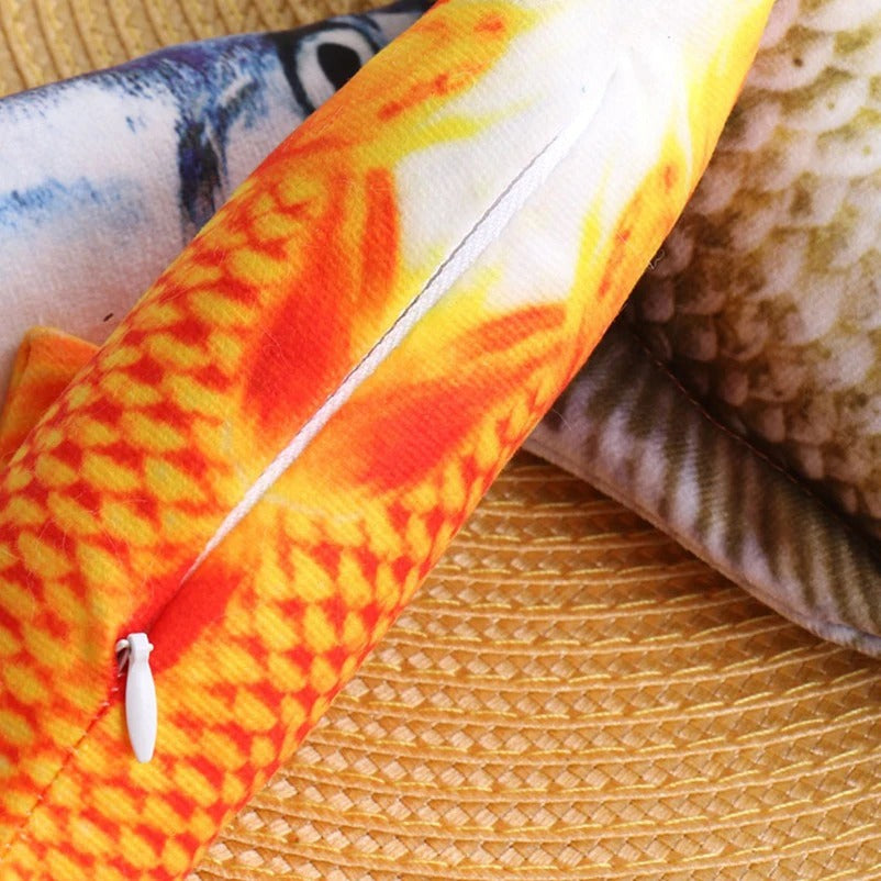 cat-teasing toys simulation fish tear-teasing cat chew plush toys fish