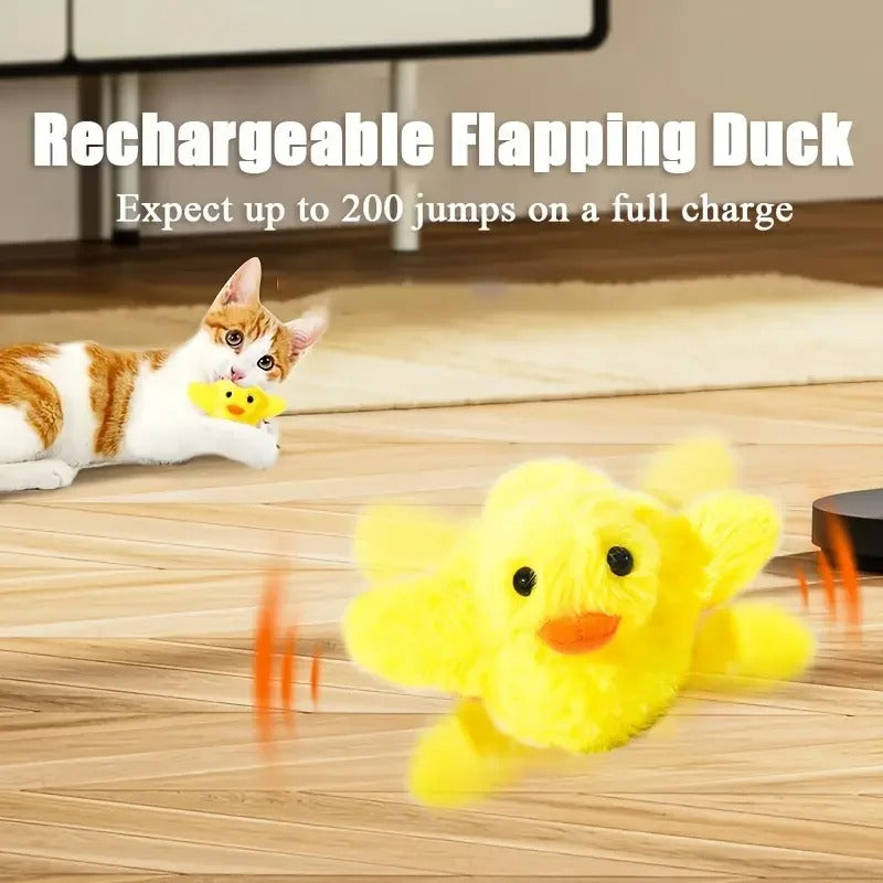 Electric Cat Toy Flapping Duck Cat Toys Rechargeable