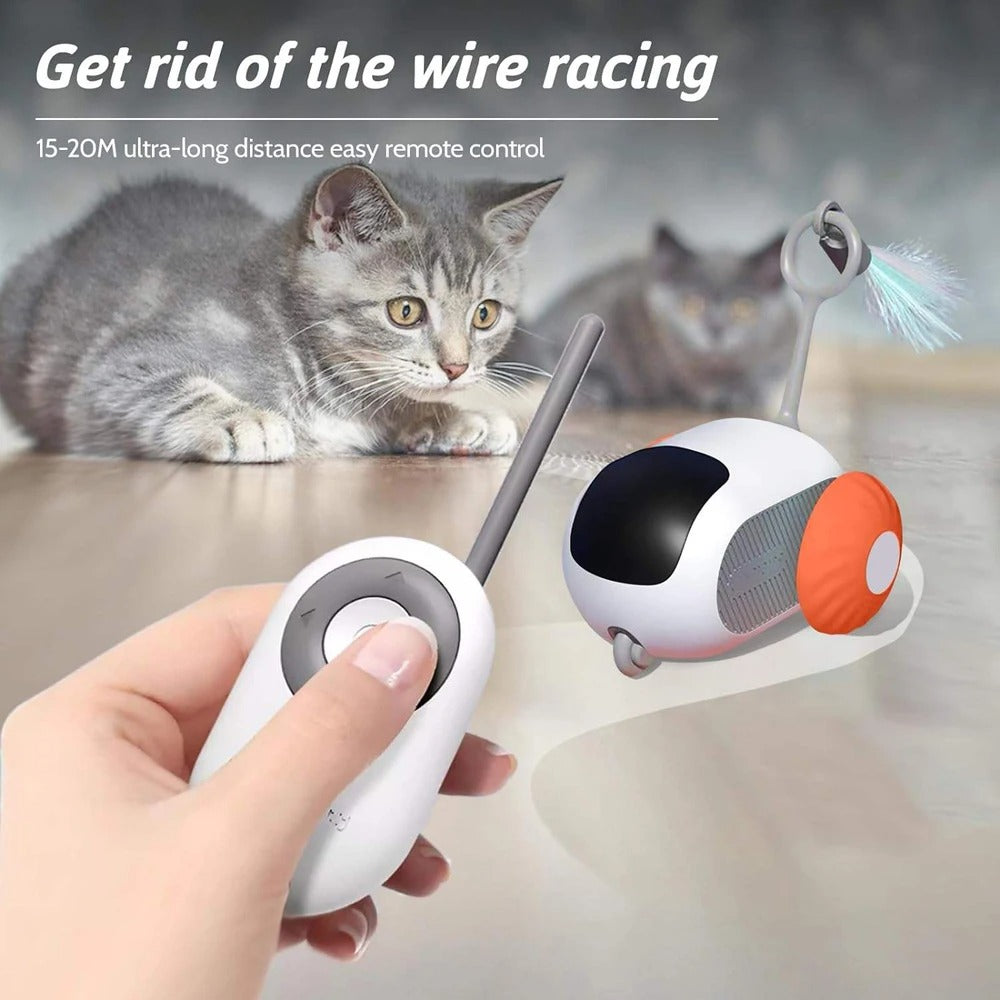 2 Modes Smart Cat Toy Automatic Moving Remote Controlled Toy